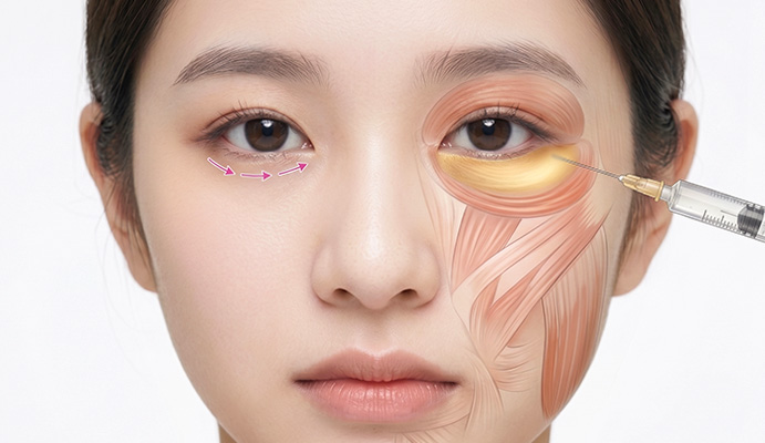 눈밑 해부학 기반 시술